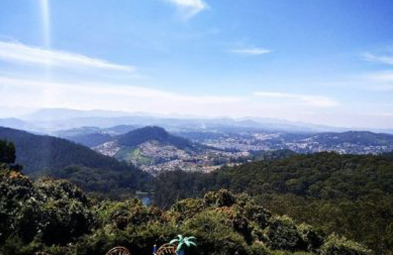 Doddabetta Peak at Farview Mountain Resorts Majestic Heights in Ooty's Panorama