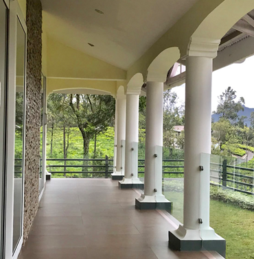 Private Wrap-around Veranda of Villa 1 Serene Outdoor Retreat at Farview Mountain Resorts